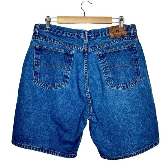 Vintage HUNT CLUB Men’s Denim Jean Jorts Shorts 100% Cotton Size 38 - Picture 1 of 11